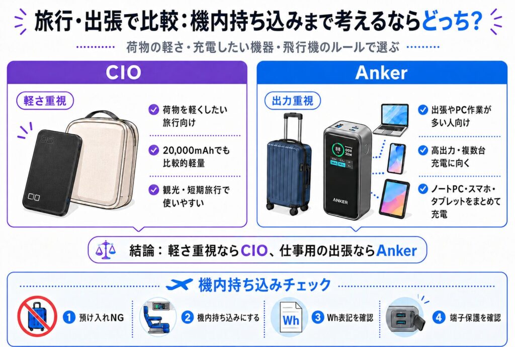 旅行・出張で比較